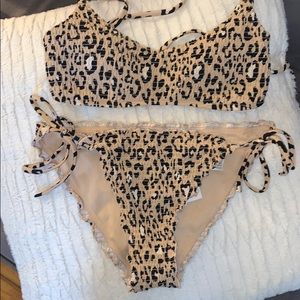 Hollister cheetah print bikini